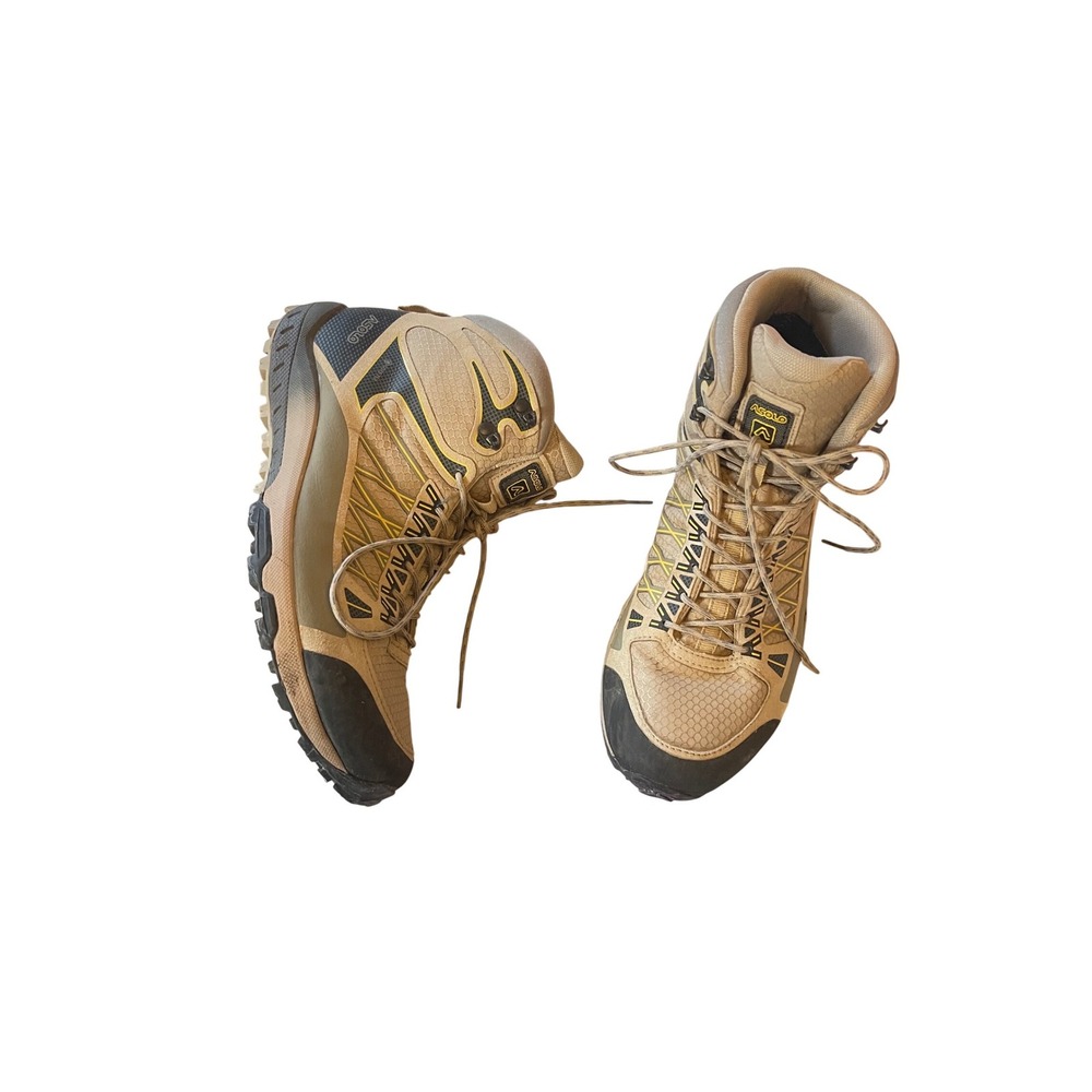 Asolo Grid‎ Mid GV ML Gore-Tex Hiking Boots Womens 9 Beige Tan Vibram Waterproof